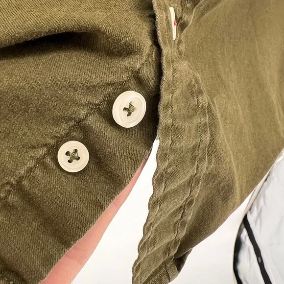 EUC Bensimon Leather Elbow Patch Button Down Shirt - Picture 6 of 10